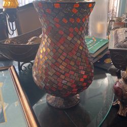 Flower, Vase, Mosaic