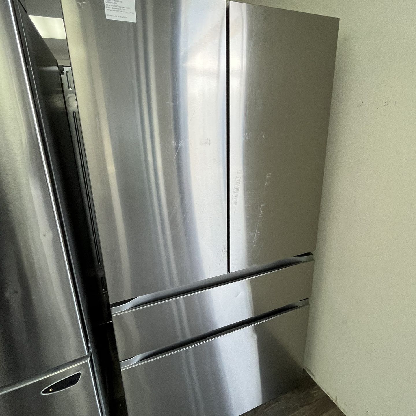 LG 30 Cu Ft SMART Standard Depth MAX 4 Door French Door Refrigerator