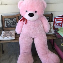 Valentines Christmas Gift Huge Bear Pink 7