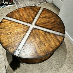 Coffee table 38 inches across 19 inches tall