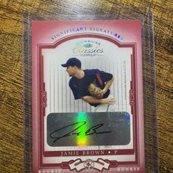 Jamie Brown - Rookie Autograph Signature - Red - 2004 Donruss #203 210/250
