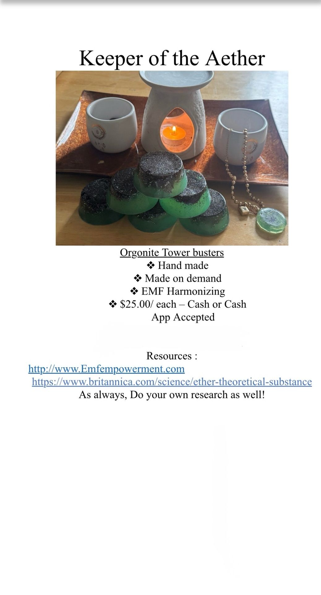 Orgonite Tower Buster