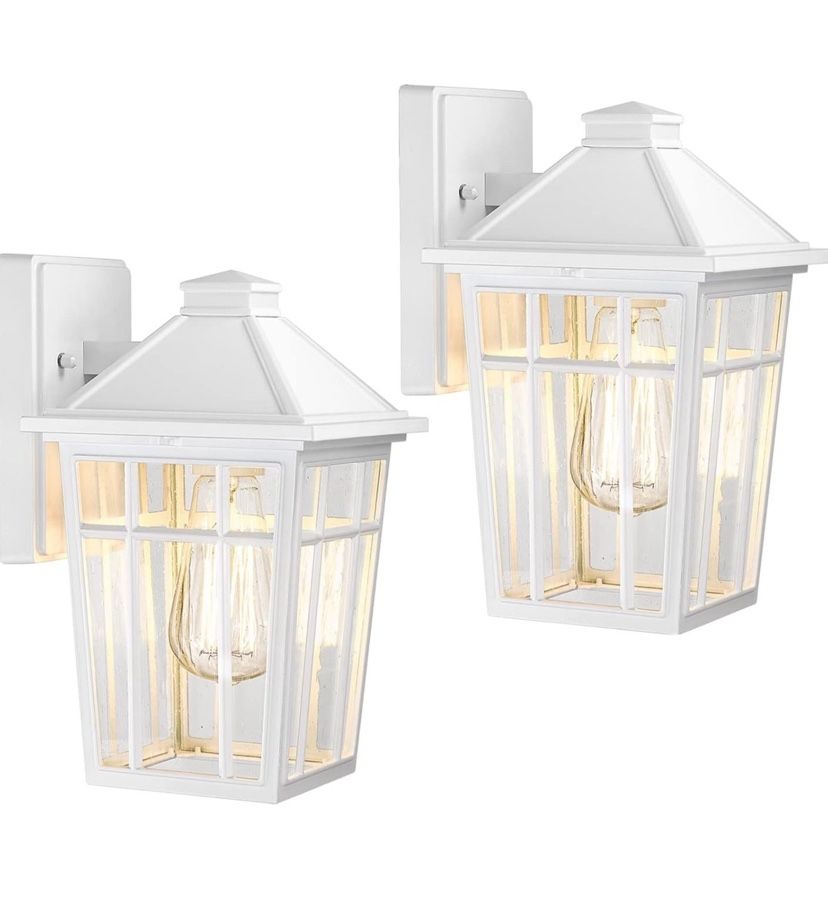 Set of 2 Outdoor Sconce Lights Wall Light Fixtures,