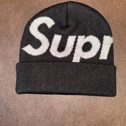 Supreme Big Logo Beanie (Black)