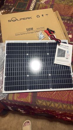 Solperk 50W Solar Panel Battery Charger