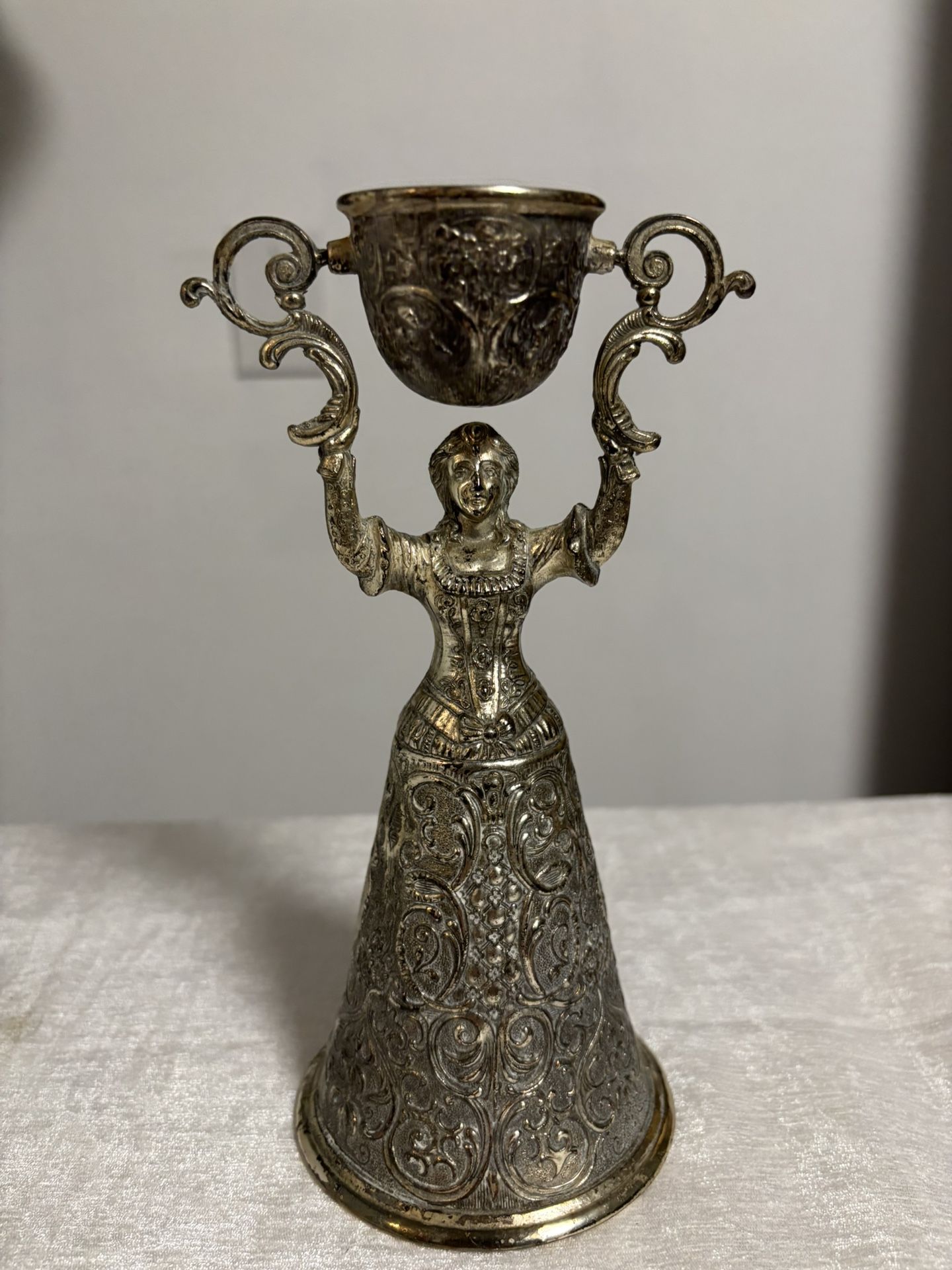 Silver Plated German Style Wedding Cup 8”