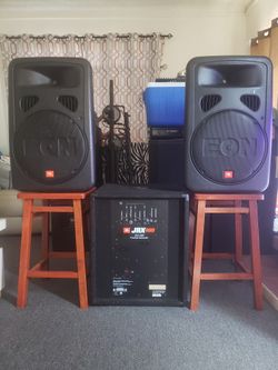 JBL EON SPEAKERS + BOTTOM 18s BASS