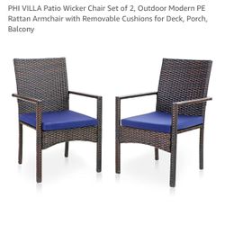 Phi Villa patio chairs UNBOXED