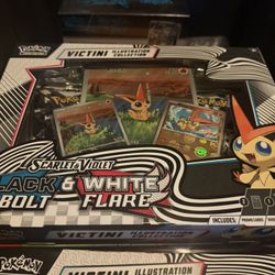 Pokemon Black Bolt & White Flare Victini Illustration Collection!