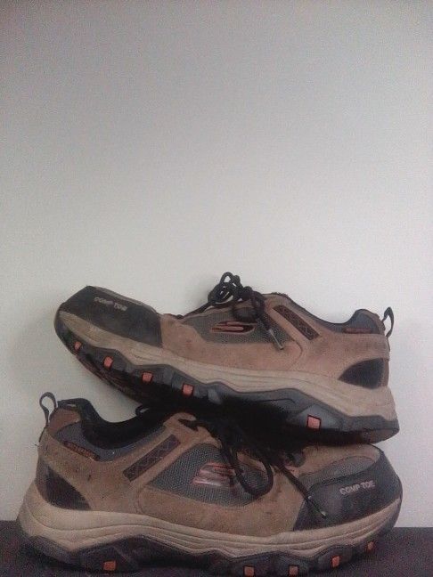Steel Toe None Slip Sketchers Men's 9.5