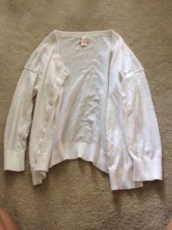 White cardigan