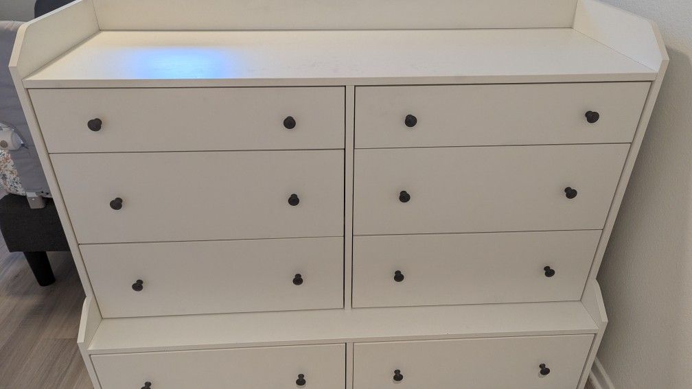 HAUGA
8-drawer dresser, white, 54 3/8x41 "( IKEA)