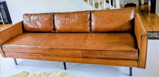 West Elm Axel Leather Sofa (60"–89")
