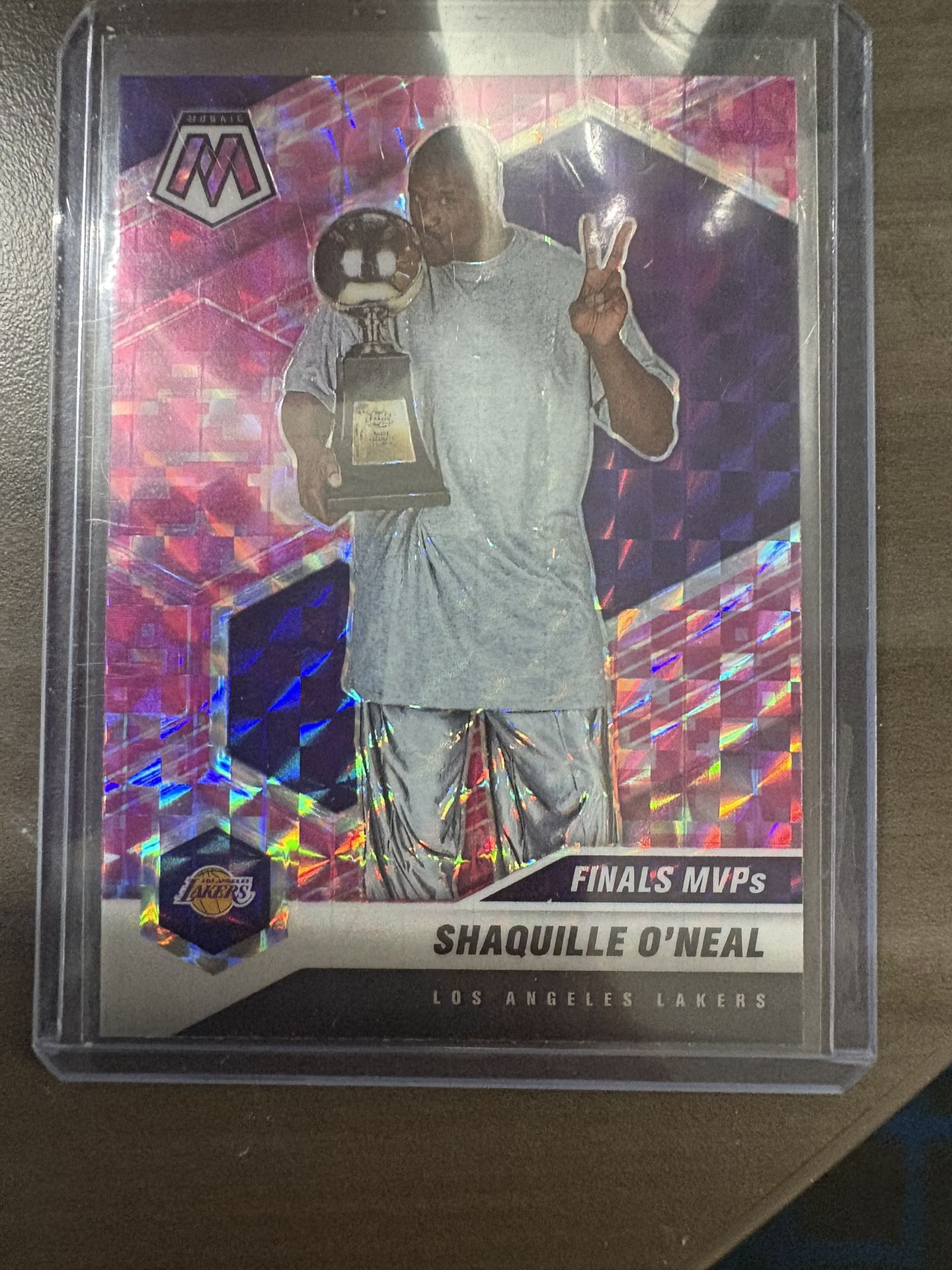 2020-21 Panini Pink Mosaic Finals MVP #300 Shaquille O’Neal