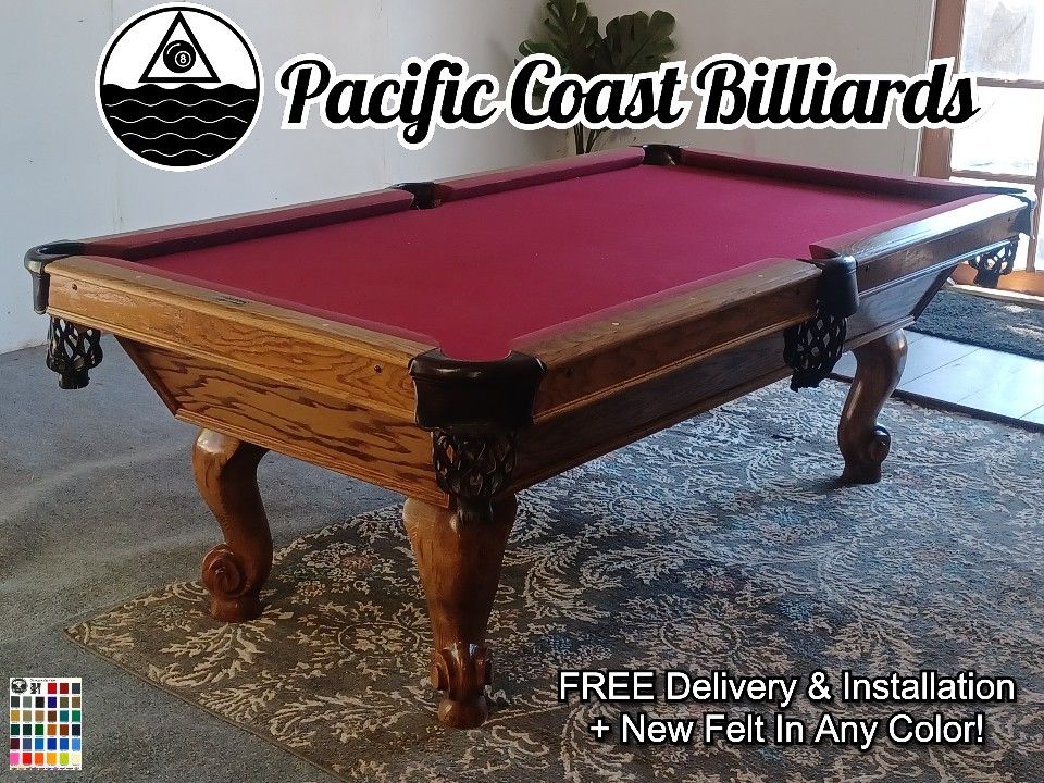 7 Foot GOLDEN WEST Pool Table (FREE Install + New Felt In Any Color)