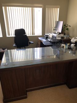 Executive Desk - File Cabinet - Credenza(LOWERED PRICE)