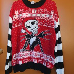 Disney Nightmare Before Christmas Holiday Sweater Ugly Sweater, Size xl  16-18 