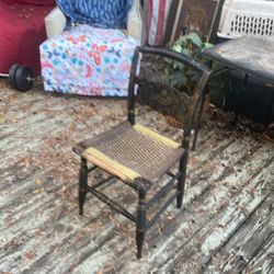 Oriental decor, antique chair