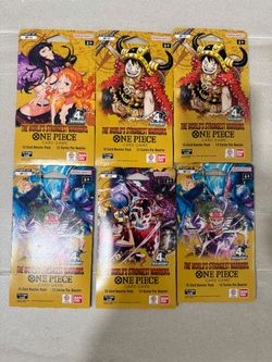 One Piece Card Game OP-17 Booster Packs x6