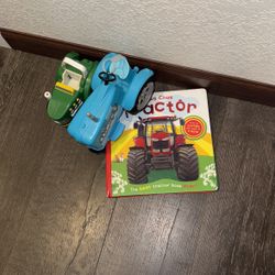 Book And Tractor Lot For Kids