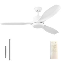 New 56” Ceiling Fan with Lights& Remote Control Ceiling Fan with &Remote Control Reversible Motor