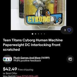 Teen Titans Paperweight Cyborg