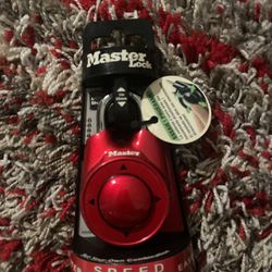 Master Lock 1500iD Speed Dial Combination Lock Red NEW! 