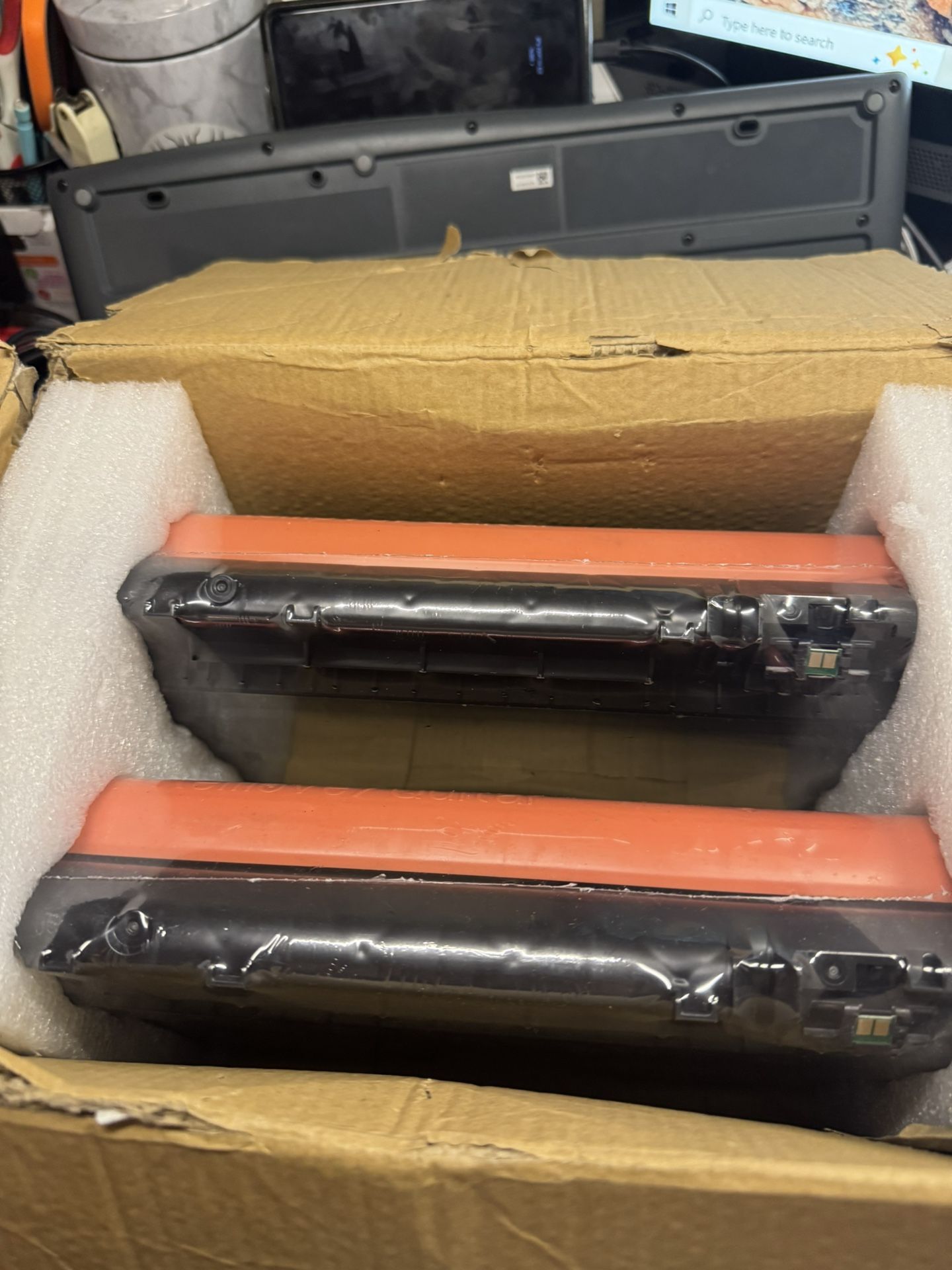 (2 Pk) C120 Ink Toner Cart For Canon 120 D1120 D1150 D1370 D1380 MF6680 Note: it has opened box but the cartridge still in seal box never used