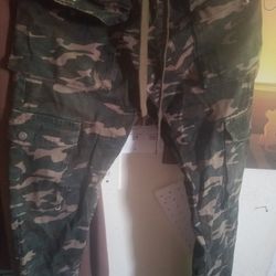 Mens Cargo Pants Camo Forever 21 Halloween 