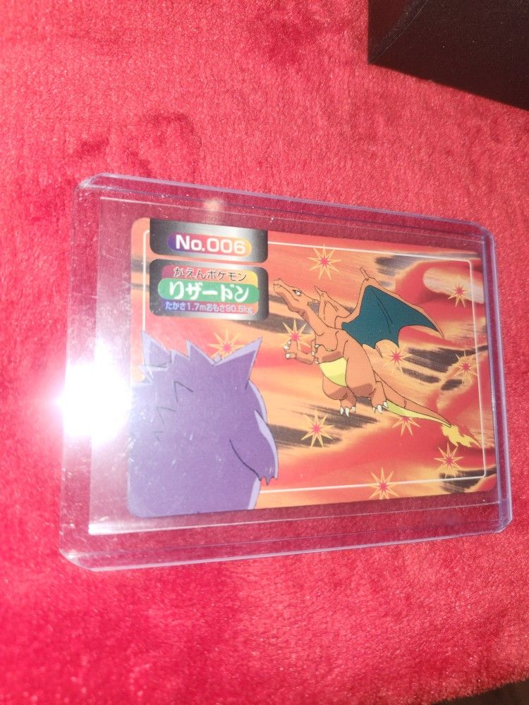 Charizard Vs Gengar 90s Pokemon Card Topsun Top Pocket Monsters No. 006 Japan