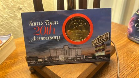 Sams town 20th anniversary coin