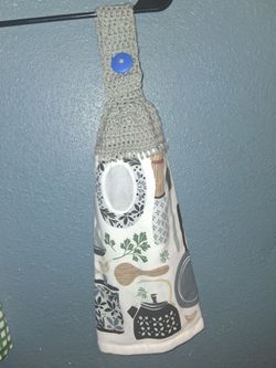 Crochet Top Hanging Kitchen Towel