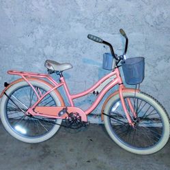 Women's Huffy Nel Lusso 24" Beach Cruiser Bike Bicicleta Basket 