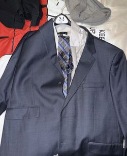 Blue Mens Suit Full Set