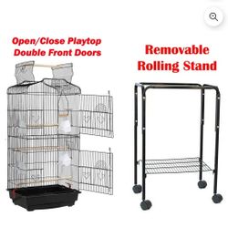 Clean, Good Condition Tall Bird Cage