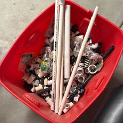 Tub Full Of Sprinkler & PVC PIPES COUPLINGS