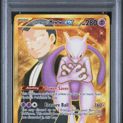 Destined Rivals Gold Mewtwo Ex Psa 10