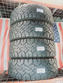 💰 Best deals are ca$h in person 4 USED TIRES LT275/70R18 GOODYEAR WRANGLER DURATRAC KEVLAR A/T 275 70 18
