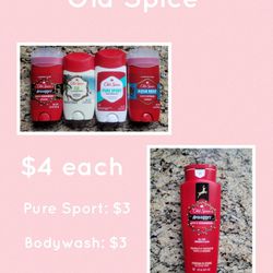 Old Spice Bodywash/Deodorants 