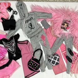 Barbie Clothing And Accessories Lot Over 35 Pieces (NO DOLL)