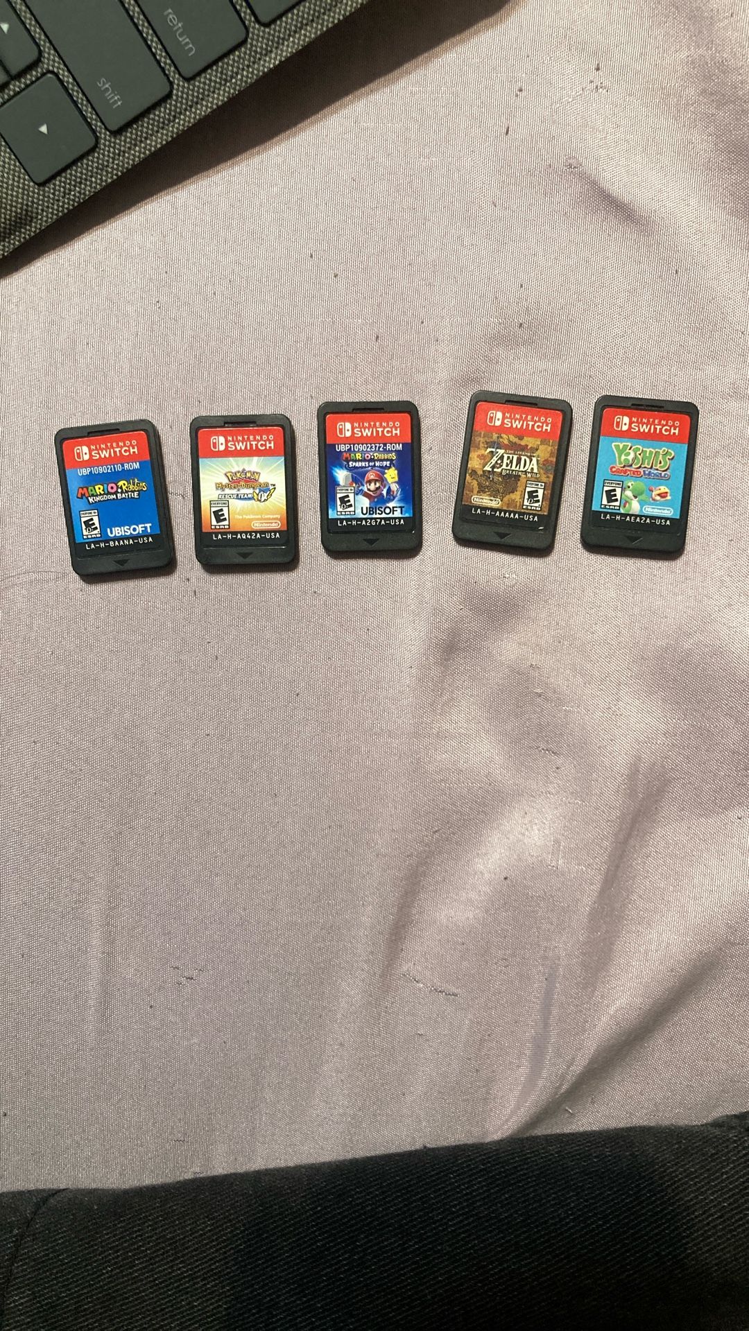 Nintendo switch games EACH is 20