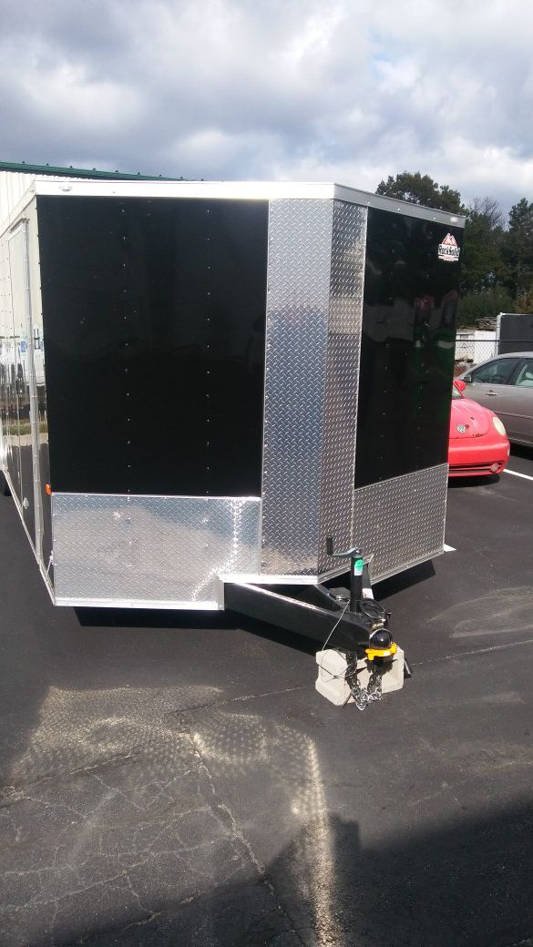 24' Enclosed Aluminum Vnose Trailer Ready to Roll