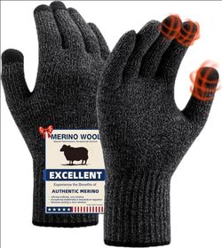 Merino Wool Touchscreen Winter Gloves Size S/M