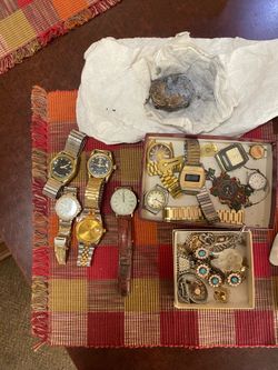 Old watches , Pocket Watches , Costume Jewelry