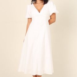 PETAL AND PUP JAMENA DRESS - WHITE SIZE / 8