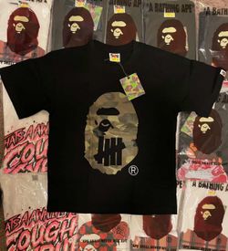 Black military bape shirt
