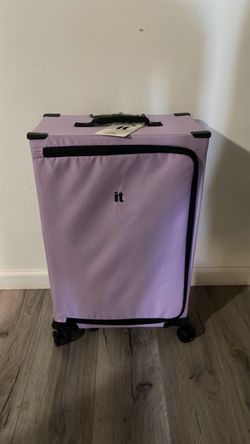 IT Luggage Soft-Shell Carry-On Suitcase lavender 25”x17”x11” medium size luggage travel