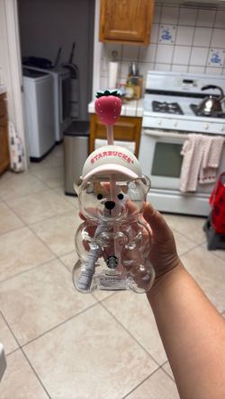 Starbucks strawberry bear cup