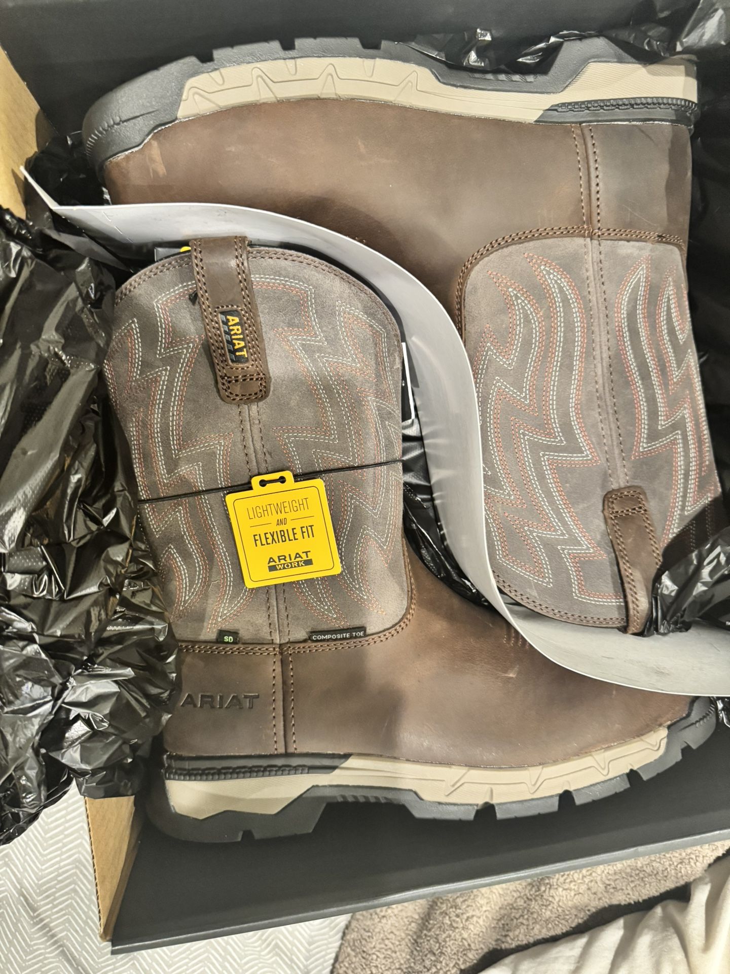 ARIAT Rebar™ Flex Western SD Comp Toe Size 10.5