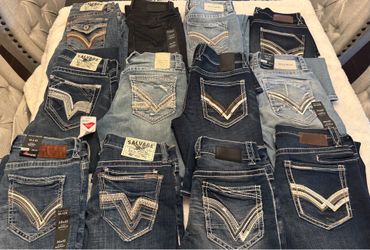 Mens NWOT 30,32 Salvage and Buckle   black jeans